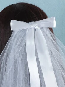 Niñas Horquilla con diseño de malla - Blanco - Ver 5