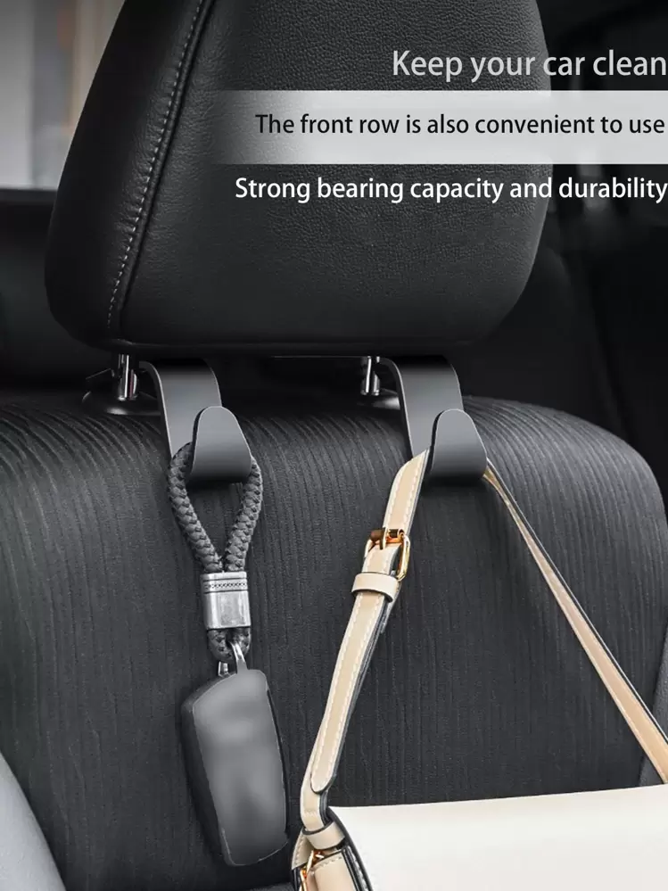 Ganci Per Borse Auto Ganci Doppi Per Sedile Auto – Per Appendere Borse, Bottiglie E Tieni Tutto In Ordine Portaborse Auto Organizzatore
