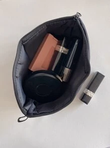 1Pc Y2K Aesthetic Chinese Style Crane Cosmetic Bag Hand Holding Storage Portable Toiletry Bag Makeup Bag For Women Girls ,Makeup Bag Makeup Pouch Skincare Bag Toiletry Bag Packing Cubes,Travel Essentials Cruise Essentials Dorm Essentials,Wedding Bridesmaid Gifts,Mom Gifts,Birthday Gifts,Gifts For Friends And Teachers,Home Decor,Bathroom Livingroom Bedroom Decor,Bathroom Organizer,Jewelry Organizer,Lip Oil Organizer,Nail Polish Organizer - Navy Blue - View 4