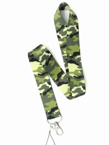 1pc Camo Print Lanyard - Multicolor - View 1