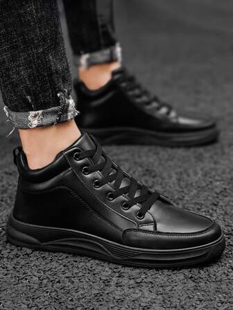 Hombres Zapatillas de skate minimalista con cordón delantero