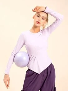 Camiseta deportiva suave piel - Lila Púrpura - Ver 1