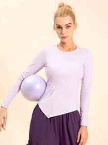 Camiseta deportiva suave piel - Lila Púrpura - Ver 4