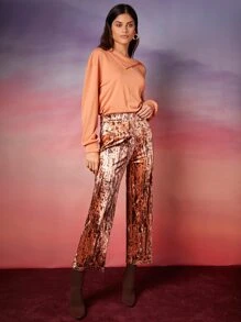 SHEIN Unity Quần nữ Dây kéo Đồ họa Hấp dẫn - Nhiều màu - Xem 1