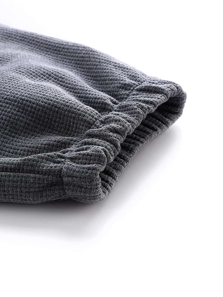 Men Slant Pocket Carrot Pants - Grey - View 4