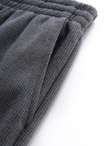 Quần Nam Túi màu trơn Giải trí - Xám - Xem 5