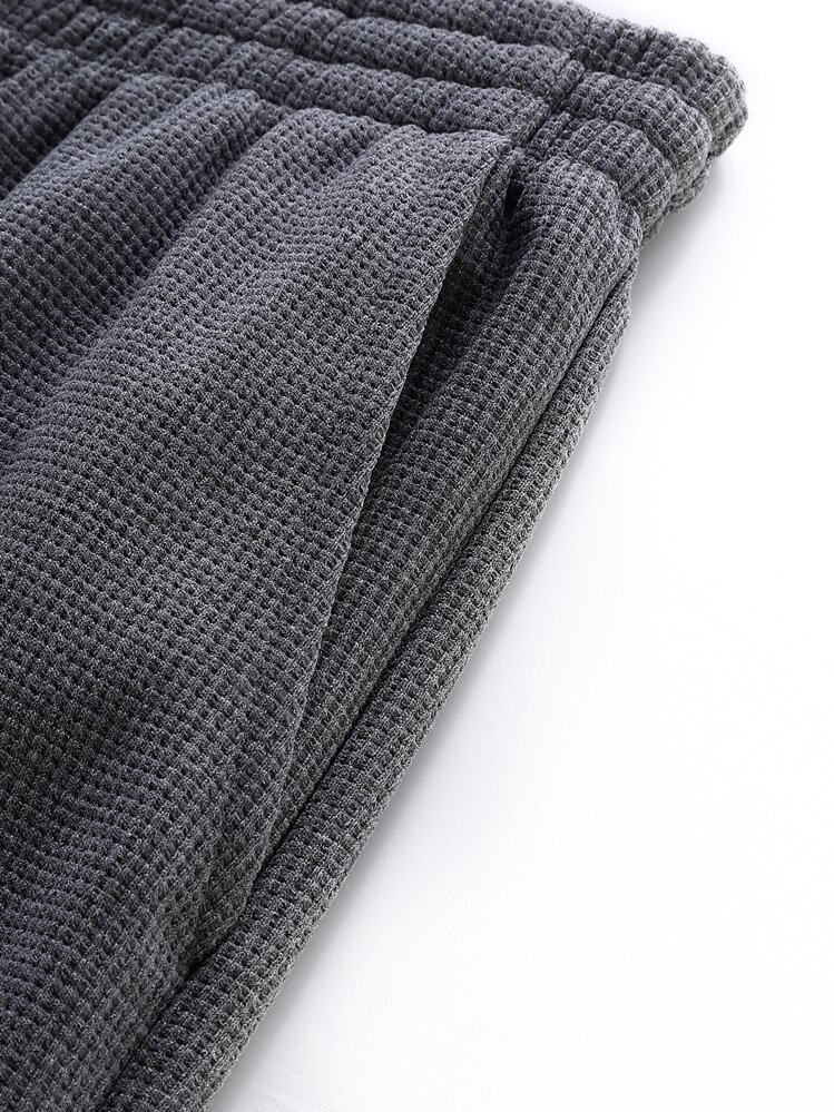 Men Slant Pocket Carrot Pants - Grey - View 5