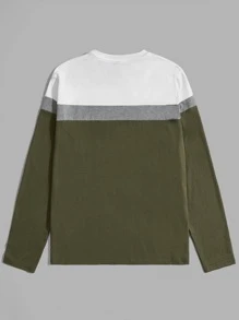 Manfinity VCAY Hombres Camiseta con costura - Multicolor - Ver 2