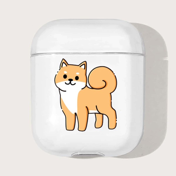 

Cartoon Dog Pattern Case For Airpods, Clear