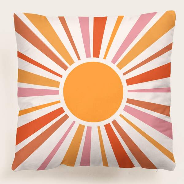

Sun Print Cushion Cover Without Filler, Multicolor