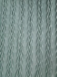 1pc Leaf Decor Cushion Cover Without Filler - Green - View 5