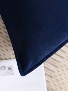 1入組素色坐墊套不附帶內芯 - 寶藍色 - 查看 2