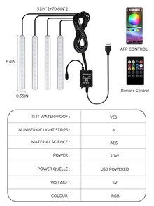 1pc Car LED Strip Light