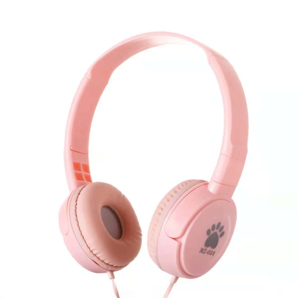 

Cat Paw Pattern Wired Headset, Pink