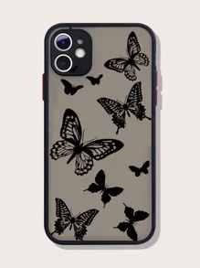 Case do telefonu ze wzorem motyli - Czarne - Zobacz 1