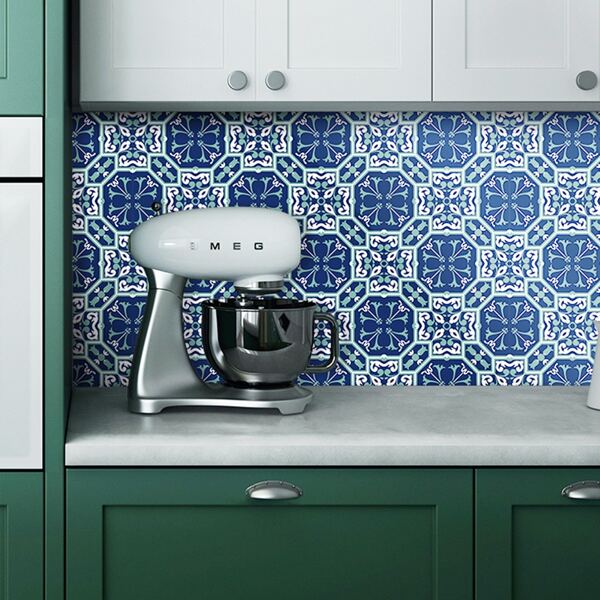 

8pcs Graphic Print Wall Paper, Multicolor