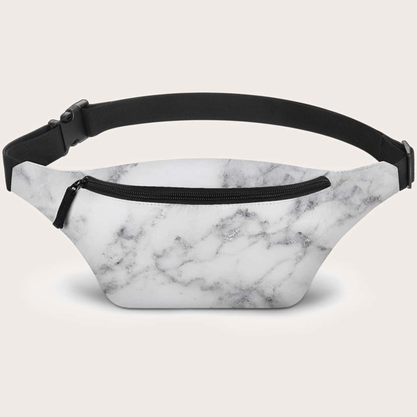 

Marble Print Fanny Pack, Multicolor