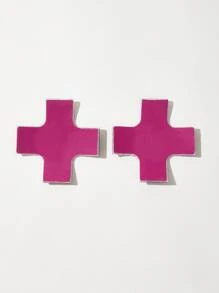 1 đôi Thánh giá Nắp núm vú - màu đen - Xem 2