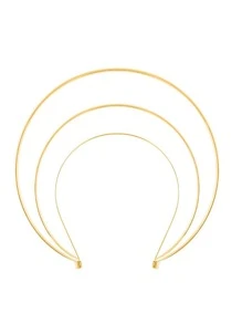 Băng đô kim loại nhiều lớp - Hoa hồng vàng - Xem 1