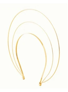 Băng đô kim loại nhiều lớp - Hoa hồng vàng - Xem 3