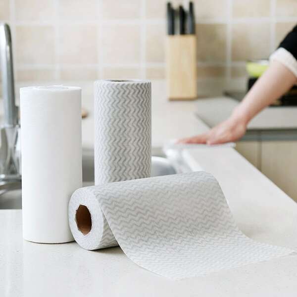 

1roll Random Disposable Cleaning Rag, Multicolor
