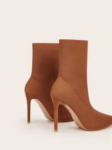 Giày bốt Nữ Thời trang Trượt trên - màu nâu - Xem 6