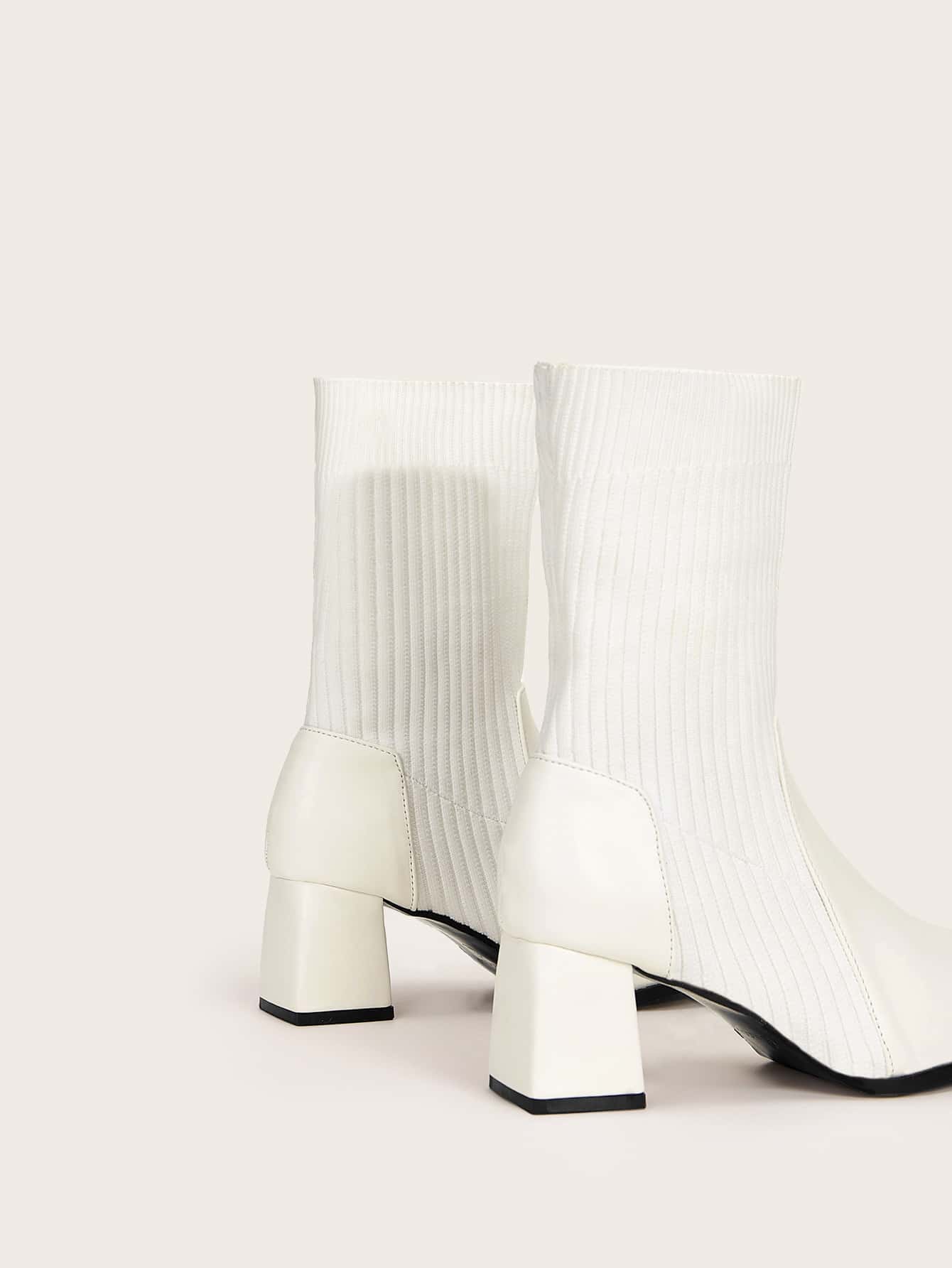 CUCCOO BASICS Minimalist Panel Detail Sock Boots