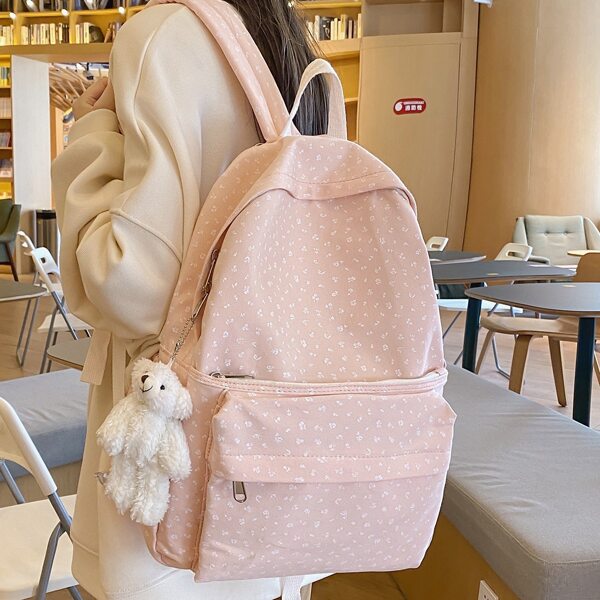 

Minimalist Large Capacity Classic Backpack, Baby pink
