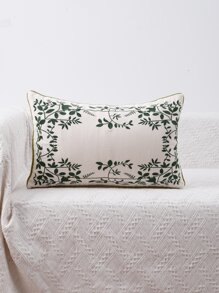 刺繡樹葉靠墊套不附帶墊芯 - 彩色 - 查看 6