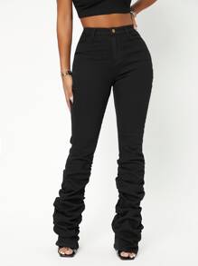 SHEIN SXY Curvy High Waist Stacked Jeans