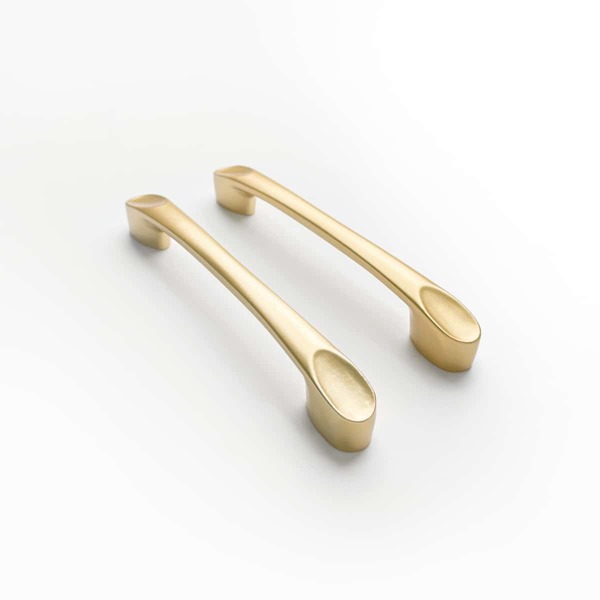 

2pcs Solid Color Drawer Handle, Gold