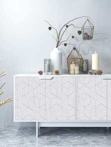 1pc Giấy dán tường hoa văn hình học - Nhiều màu - Xem 4