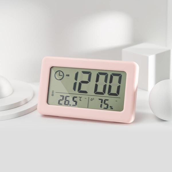

1pc Multifunction Digital Clock, Pink