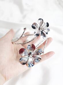 1入組花窗簾掛鉤 - 銀色 - 查看 6