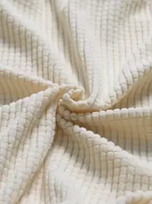 Plain Sofa Seat Cushion Cover - Beige - View 8