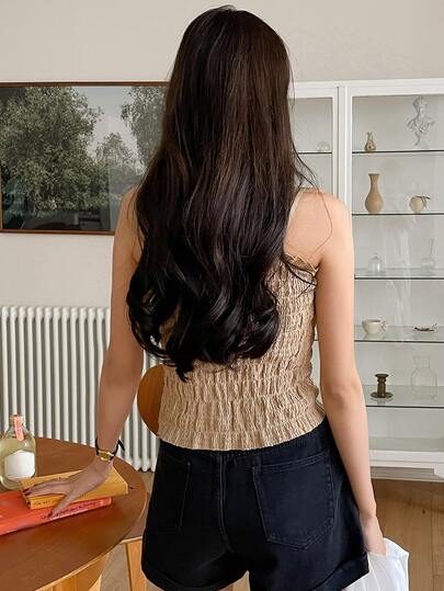 DAZY キャミトップ シャードフリル トリム