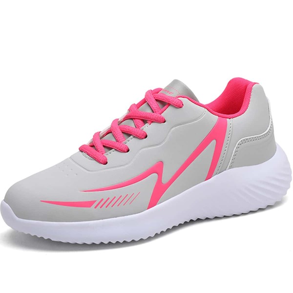 

Graphic Lace-up Front Running Shoes, Light grey