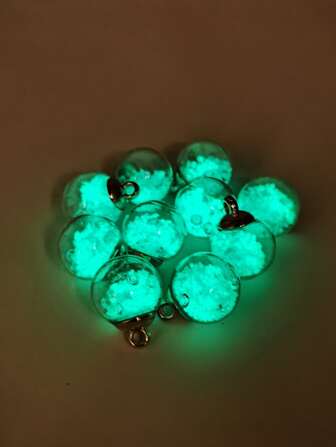 10入組發光發亮球DIY吊墜