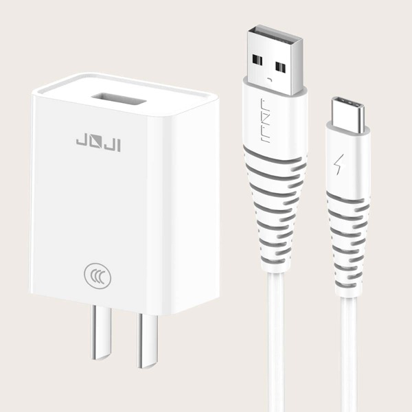 

1pc Charger Head & 1pc Type-C Data Cable, White