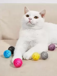 6入組隨機色寵物衣服洗衣球