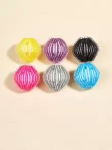 6入組隨機色寵物衣服洗衣球