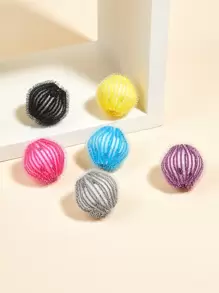 6入組隨機色寵物衣服洗衣球