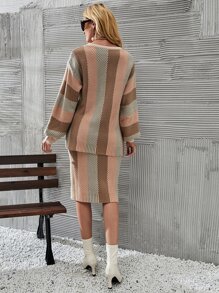 Mulvari 条纹毛衣＆针织裙 - 彩色 - 查看 2