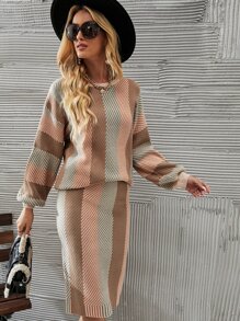 Mulvari 条纹毛衣＆针织裙 - 彩色 - 查看 4