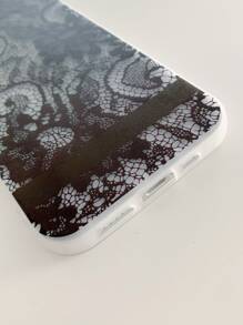 Handyhülle mit Spitze Muster - Schwarz - Übersicht 3