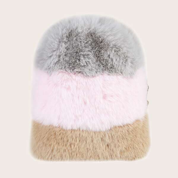 

Colorblock Fluffy Crossbody Bag, Multicolor