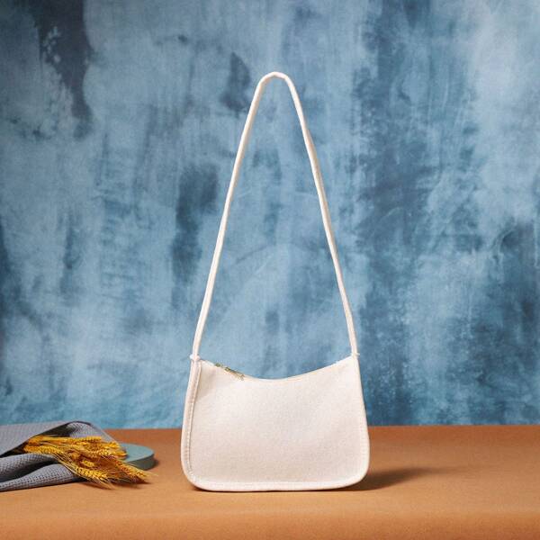 

Minimalist Baguette Bag, White