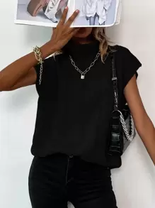 Chiquease Damskie Topy Dzianinowe Równy Codzienny