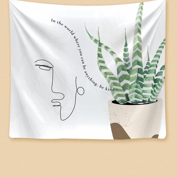 

Potted Plants Print Tapestry, Multicolor
