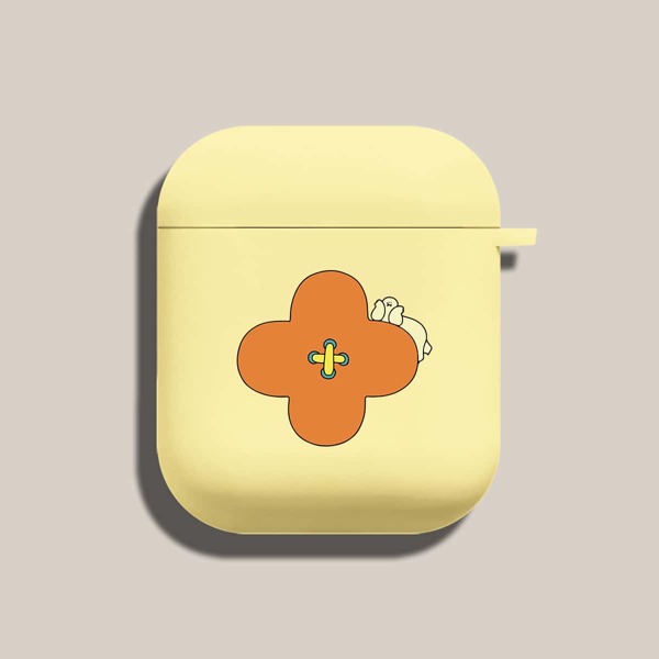 

Cartoon Graphic Case For Airpods, Yellow